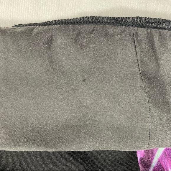 XS Express Black & Pink Racerback Tank - Embellished Sequin Purple Flowers - Picture 10 of 13